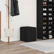 Banco de Armazenamento com porta Carvalho preto 42 x 42 x 45 cm