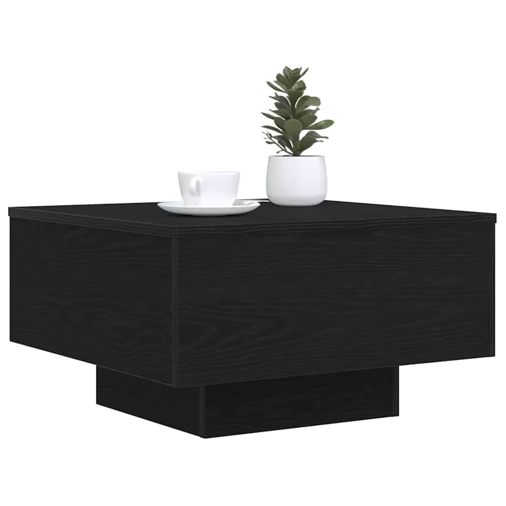 Mesa de centro Carvalho Preto 55 x 55 x 31 cm