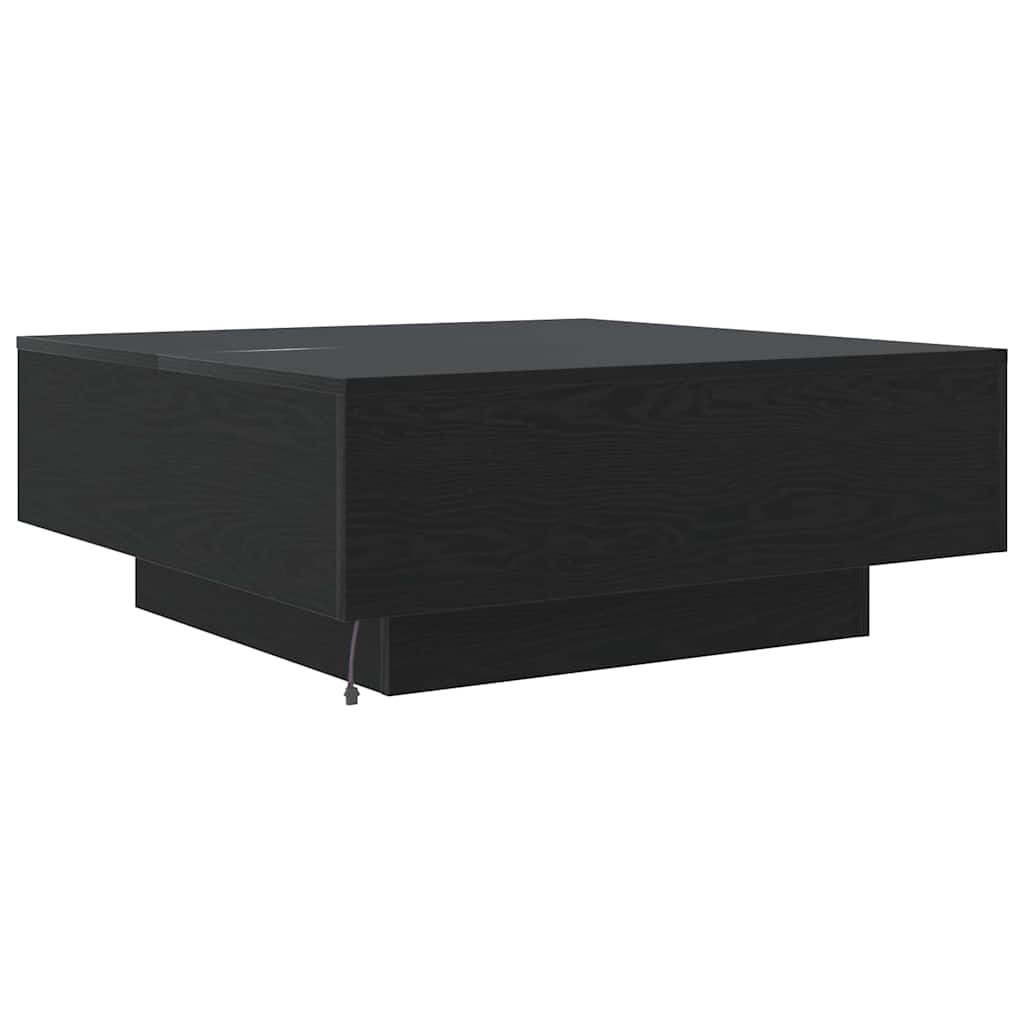 Mesa de centro Carvalho Preto 80 x 80 x 31 cm