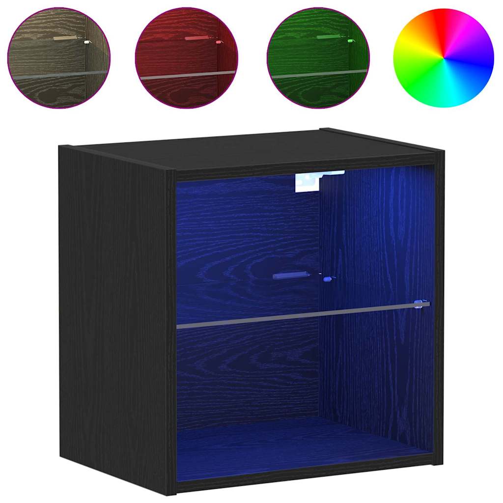 Prateleira Flutuante 2 pcs Preto 40 x 28.5 x 40 cm