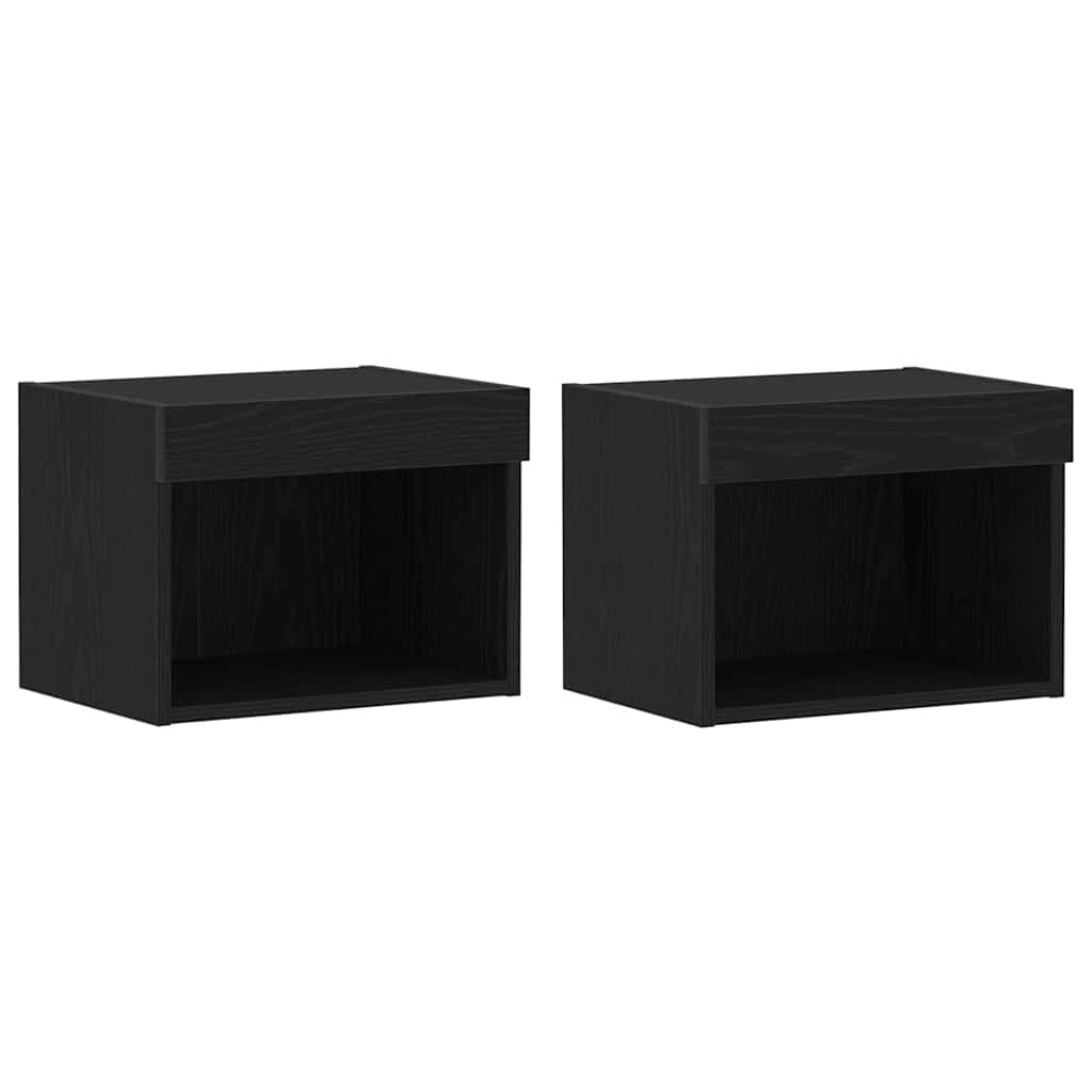 Conjunto de móvel de TV 2 pcs Carvalho Preto 40 x 30 x 30 cm