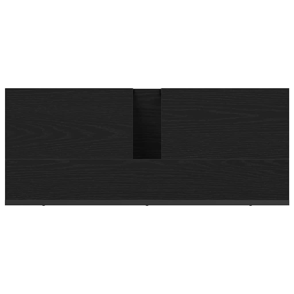 Armário para lavatório de casa de banho Carvalho preto