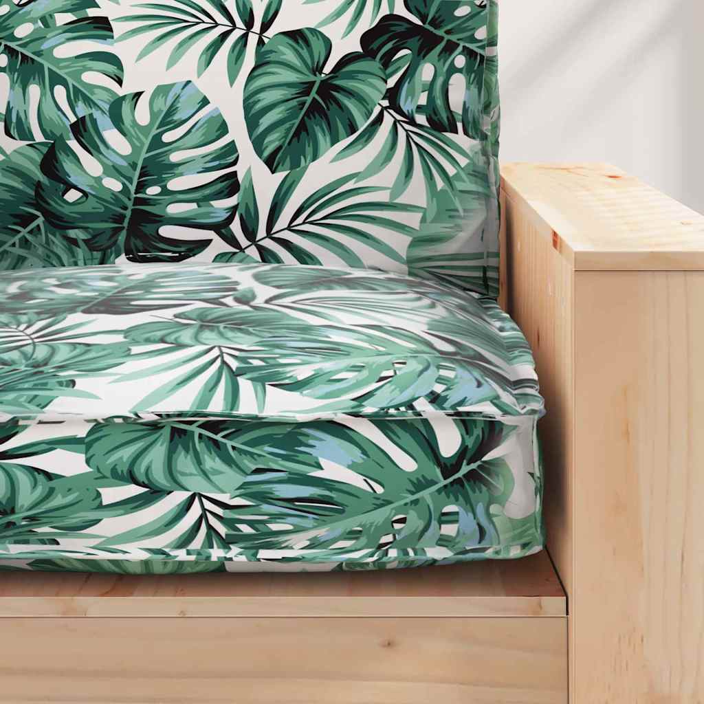 Almofada de palete para assento Floral Padrão de folhas