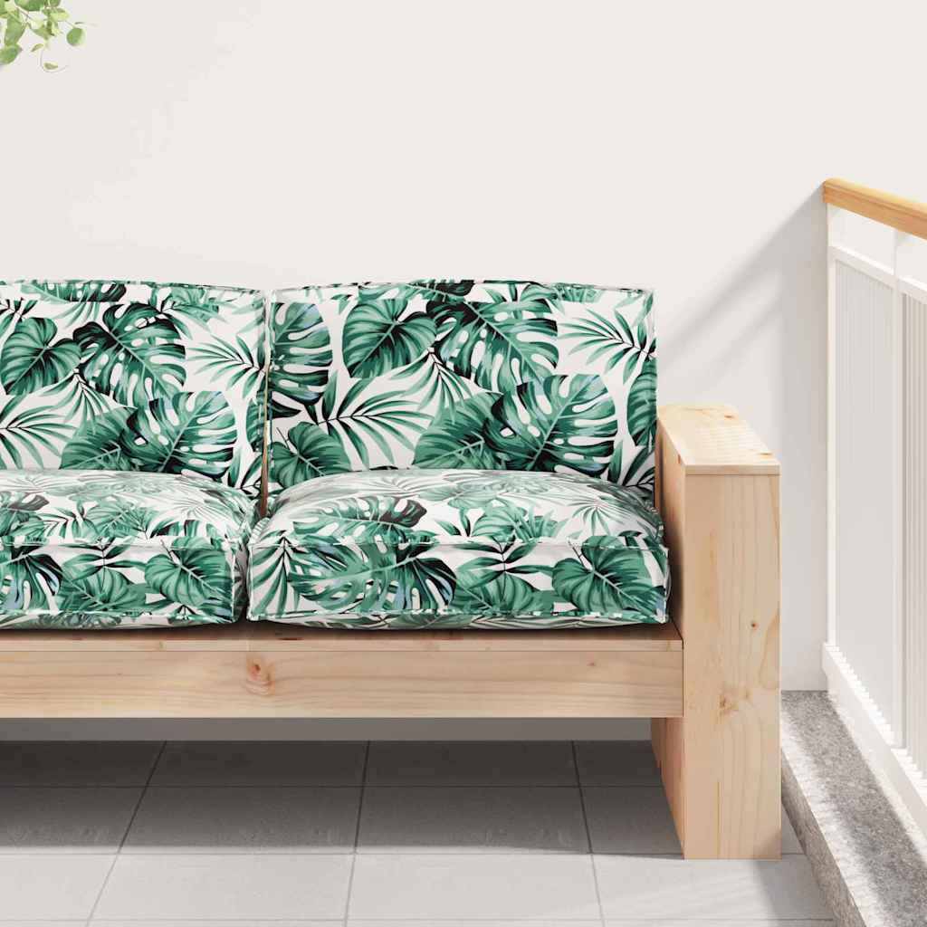 Almofada de palete para assento Floral Padrão de folhas