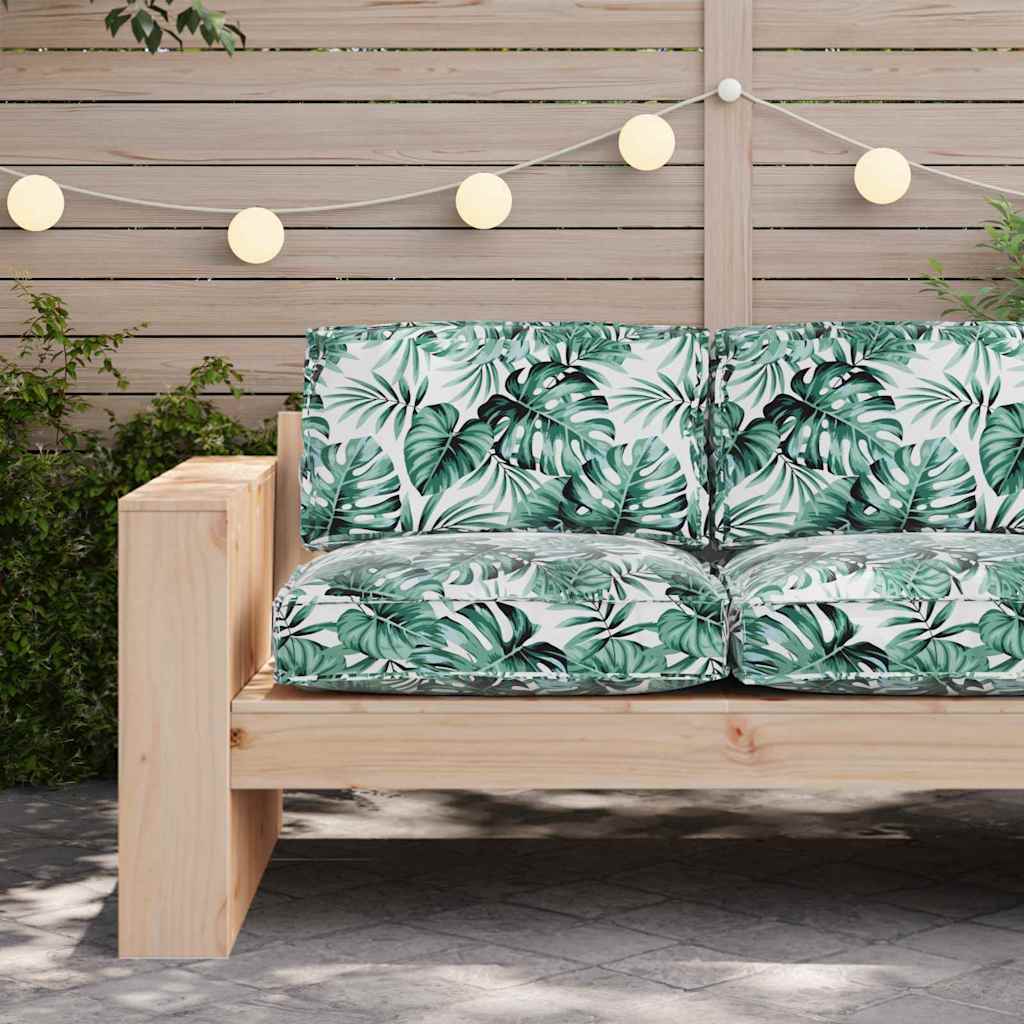 Almofada de palete para assento Floral Padrão de folhas