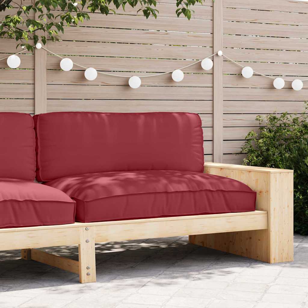 Almofada de palete para assento Vinho Vermelho 120 x 80 x 12 cm