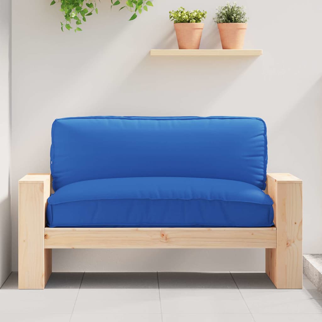 Almofada de palete para assento Azul real 120 x 80 x 12 cm