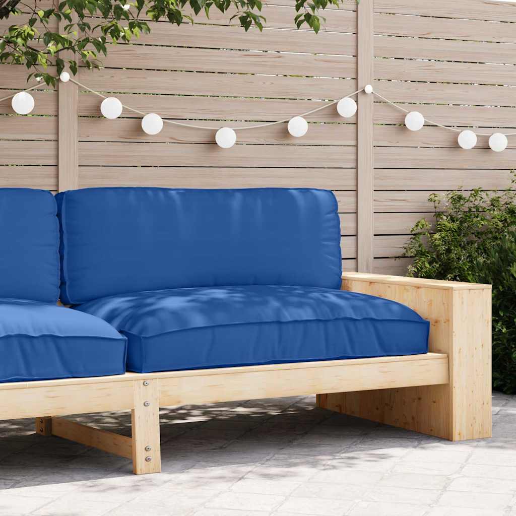 Almofada de palete para assento Azul real 120 x 80 x 12 cm