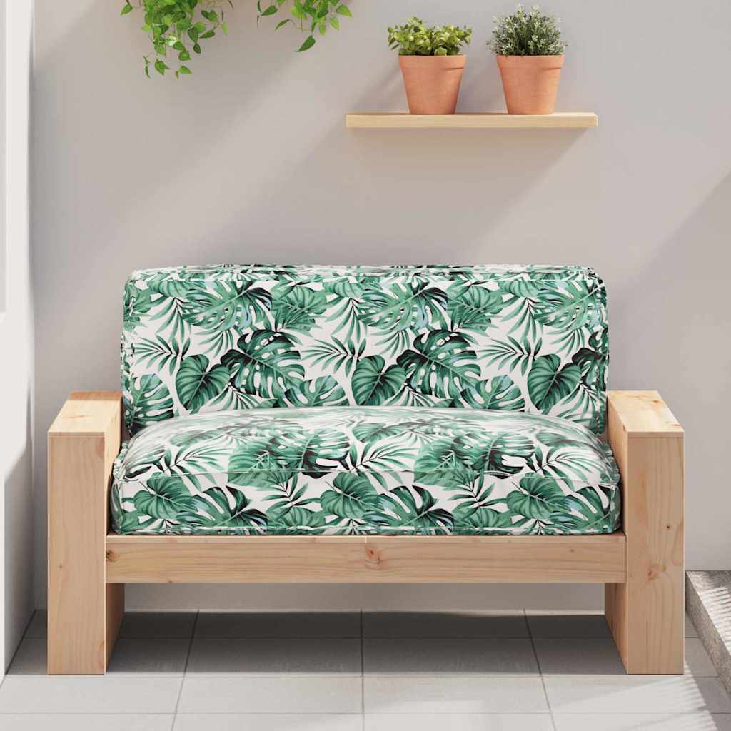 Almofada de palete para assento Floral Padrão de folhas