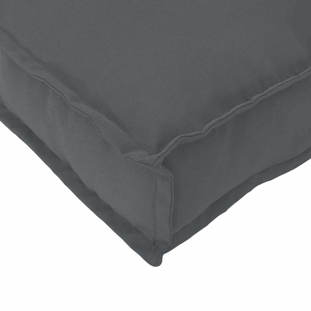 Almofada de palete para assento 2 pcs Antracite 40 x 40 x 8 cm