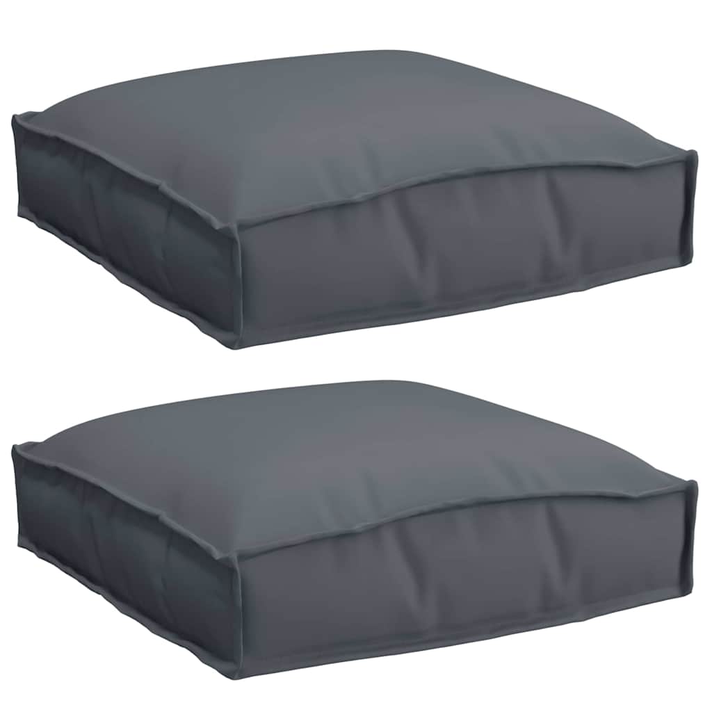 Almofada de palete para assento 2 pcs Antracite 40 x 40 x 8 cm