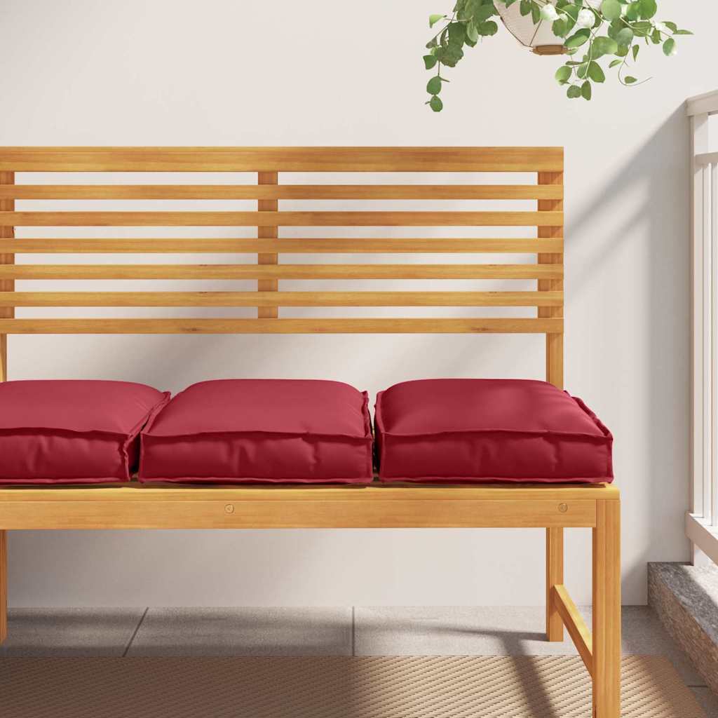 Almofada de palete para assento 2 pcs Vinho Vermelho