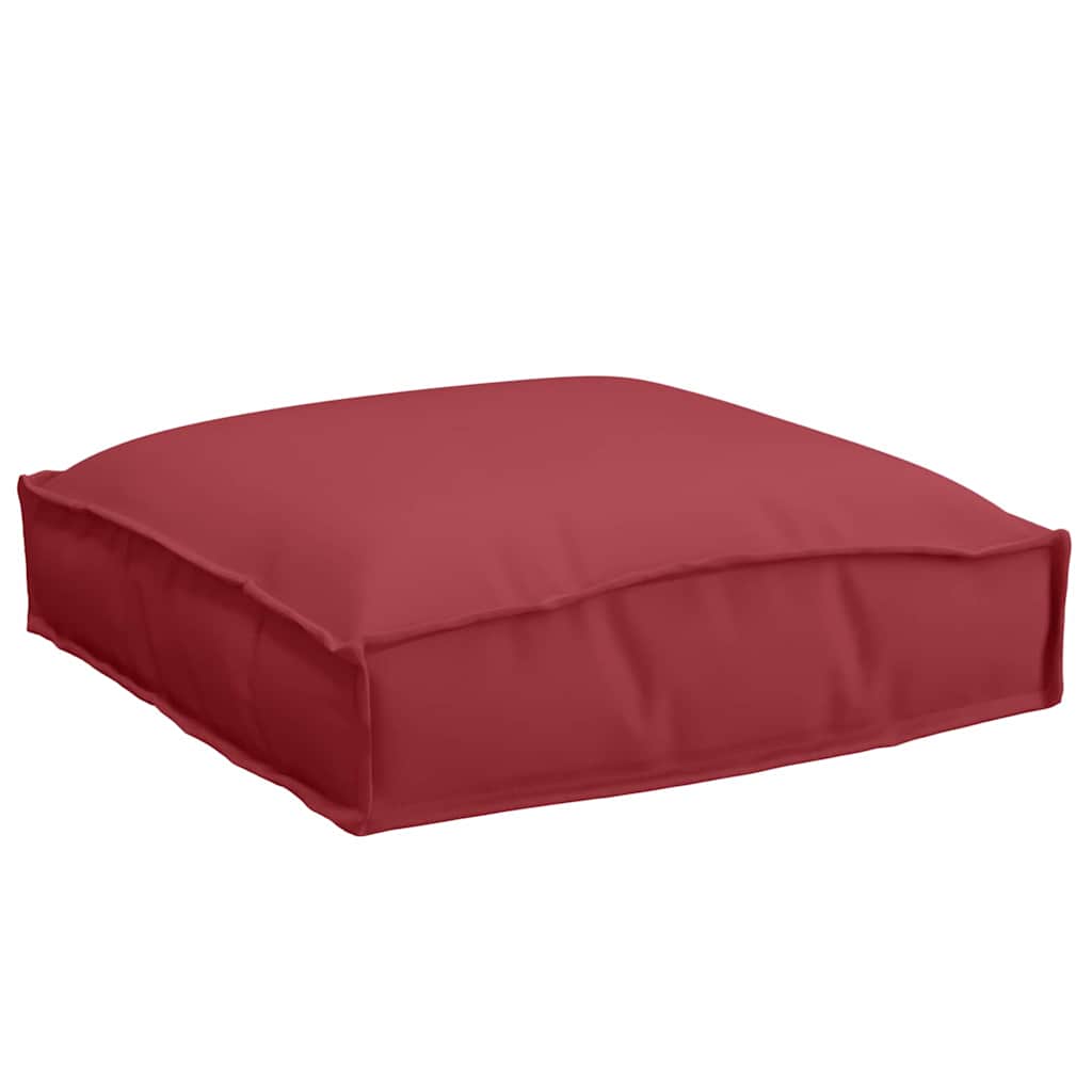 Almofada de palete para assento 2 pcs Vinho Vermelho