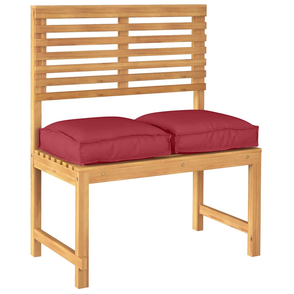 Almofada de palete para assento 2 pcs Vinho Vermelho