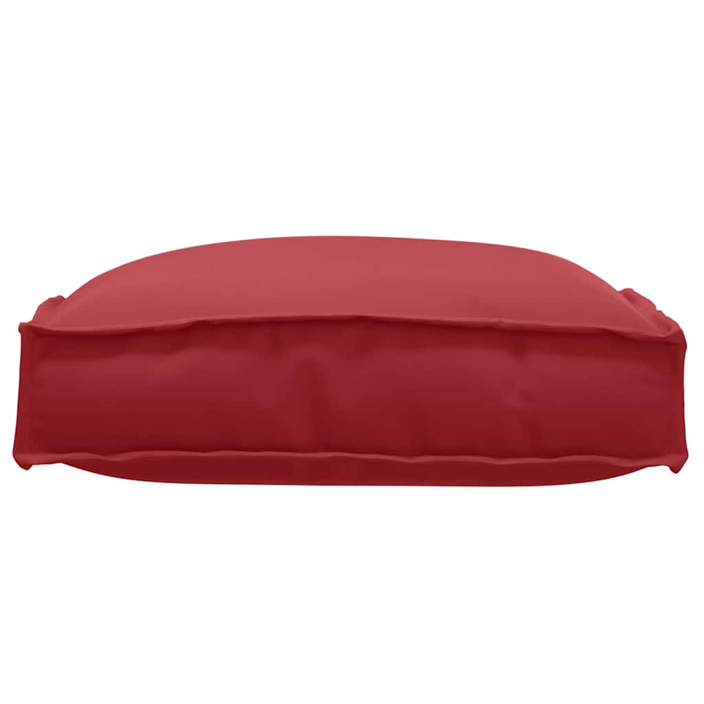 Almofada de palete para assento 2 pcs Vinho Vermelho