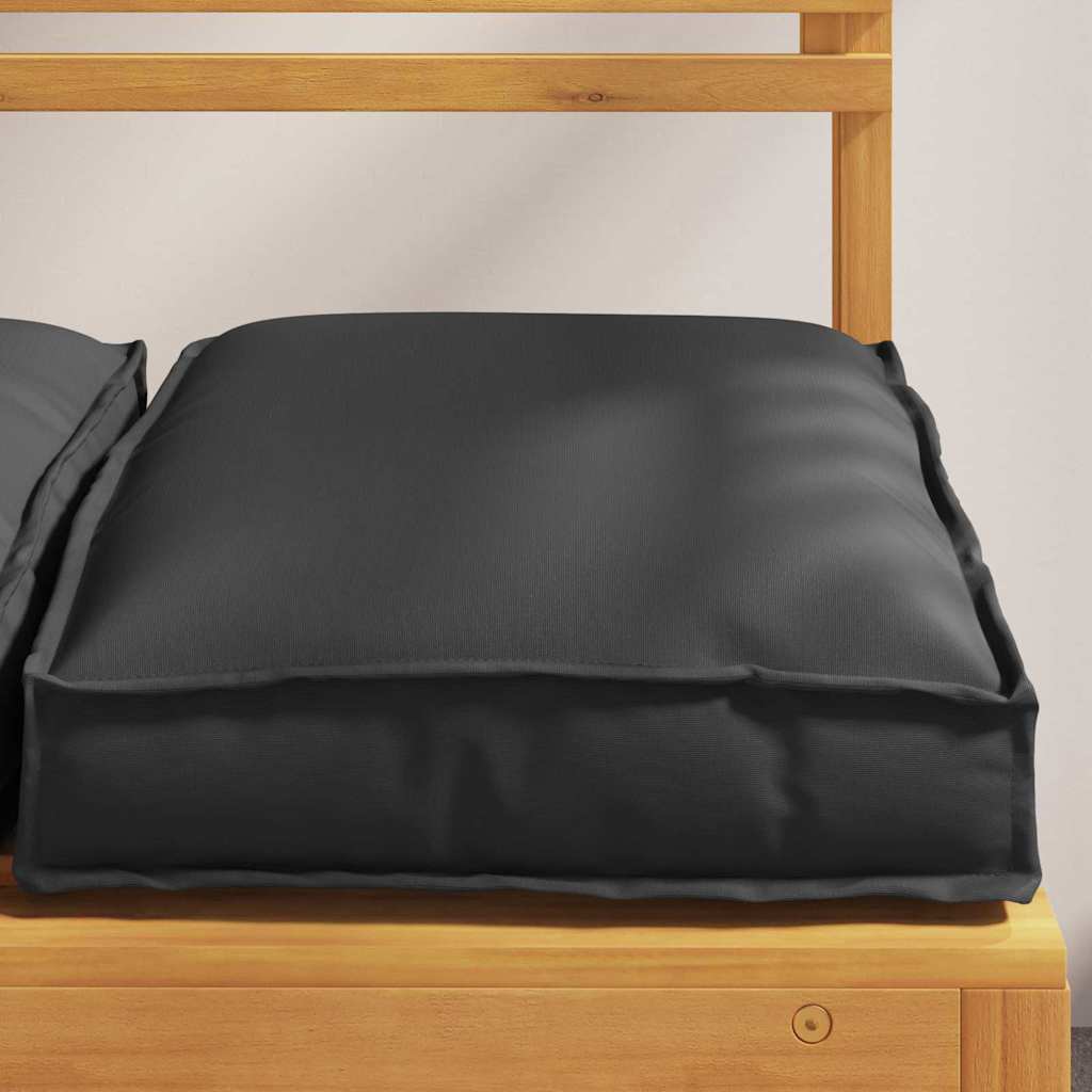 Almofada de palete para assento 4 pcs Preto 40 x 40 x 8 cm