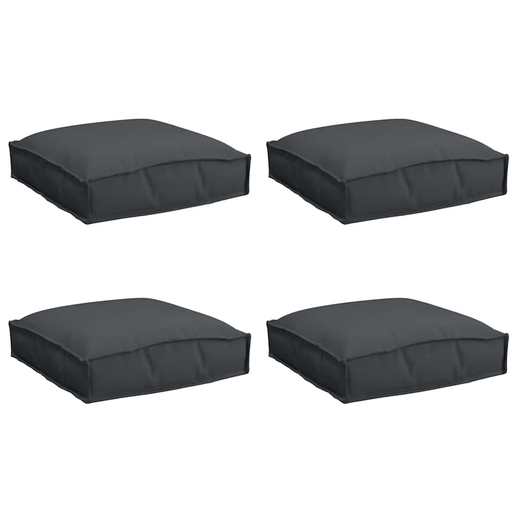 Almofada de palete para assento 4 pcs Preto 40 x 40 x 8 cm