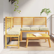 Almofada de palete para assento 6 pcs Creme 40 x 40 x 8 cm
