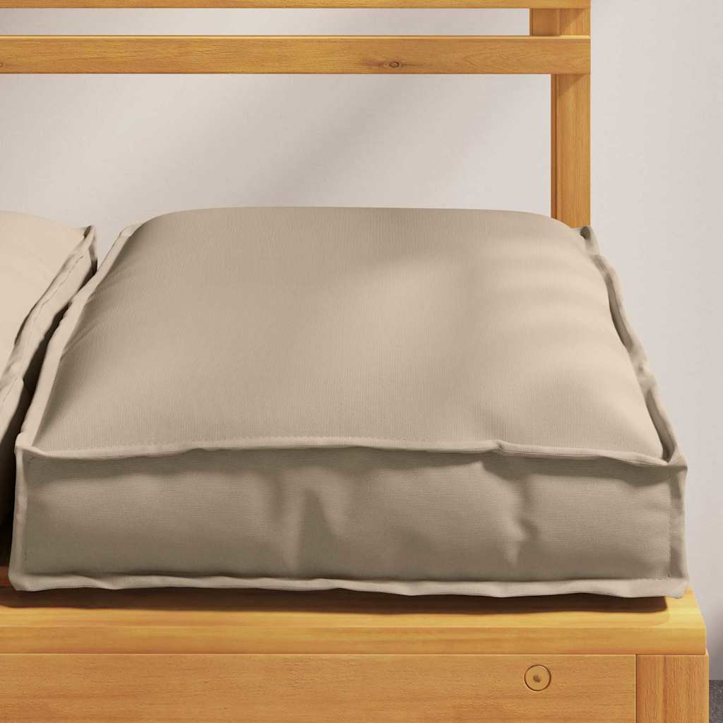 Almofada de palete para assento 6 pcs Cinzento-acastanhado