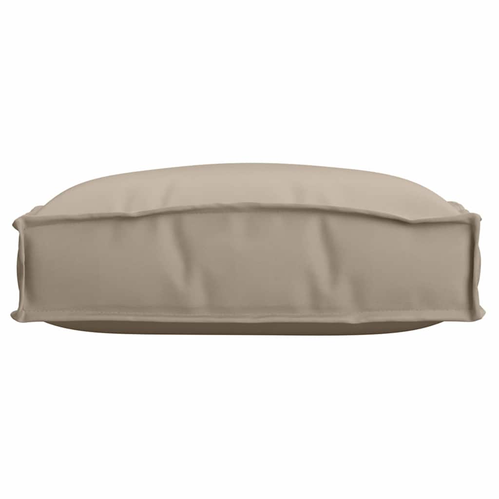 Almofada de palete para assento 6 pcs Cinzento-acastanhado