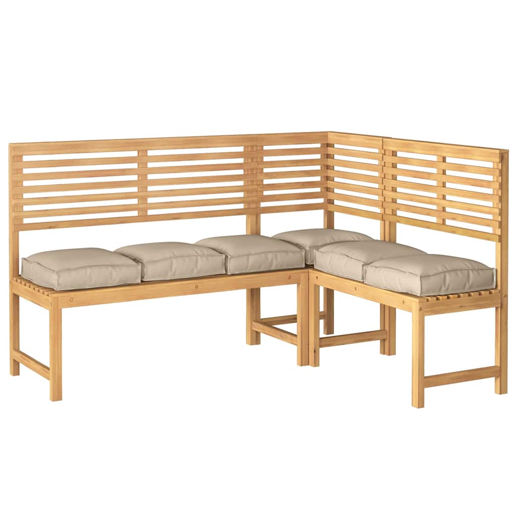 Almofada de palete para assento 6 pcs Cinzento-acastanhado