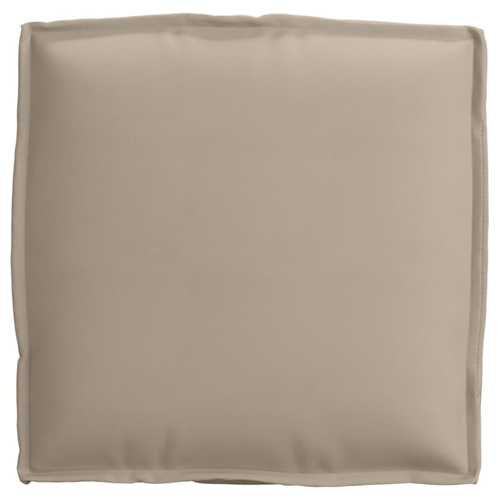 Almofada de palete para assento 6 pcs Cinzento-acastanhado