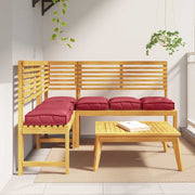 Almofada de palete para assento 6 pcs Vinho Vermelho