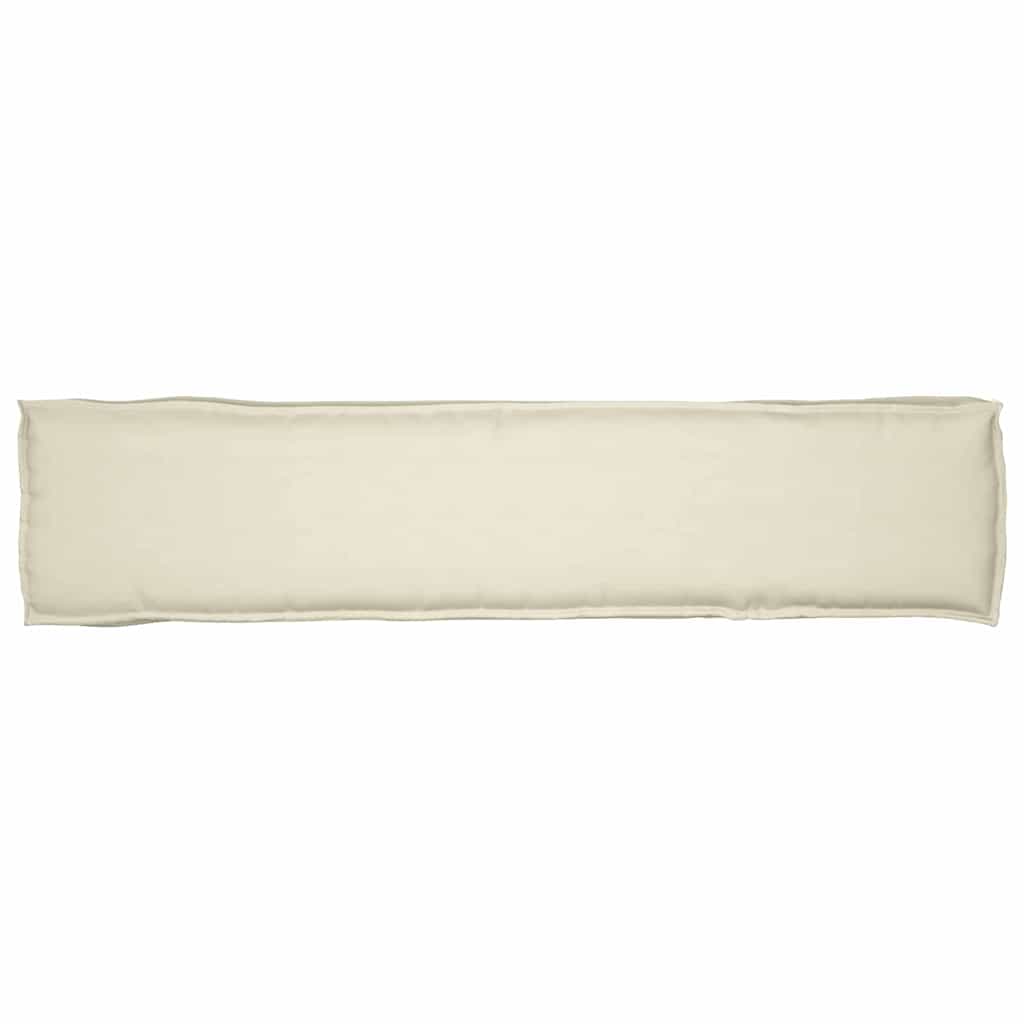 Travesseiro de palete Creme 180 x 40 x 8 cm Tecido Oxford