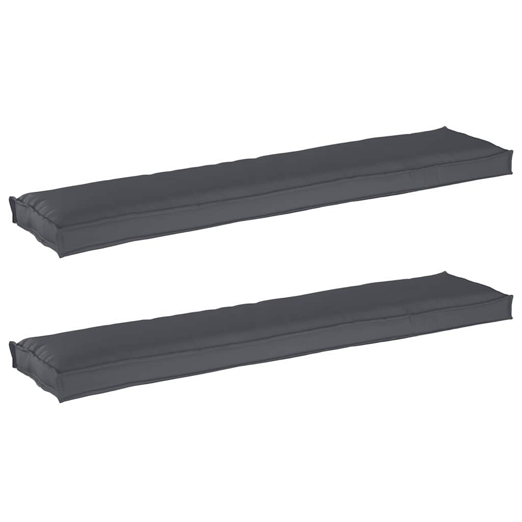 Conjunto de Almofadas para Palete 2 pcs Antracite