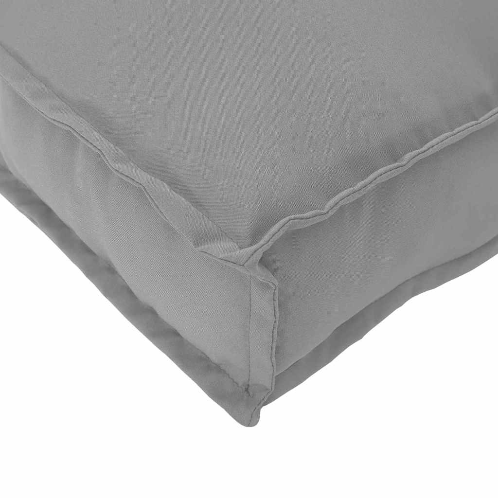 Conjunto de Almofadas para Palete 2 pcs Cinzeto 180 x 40 x 8 cm