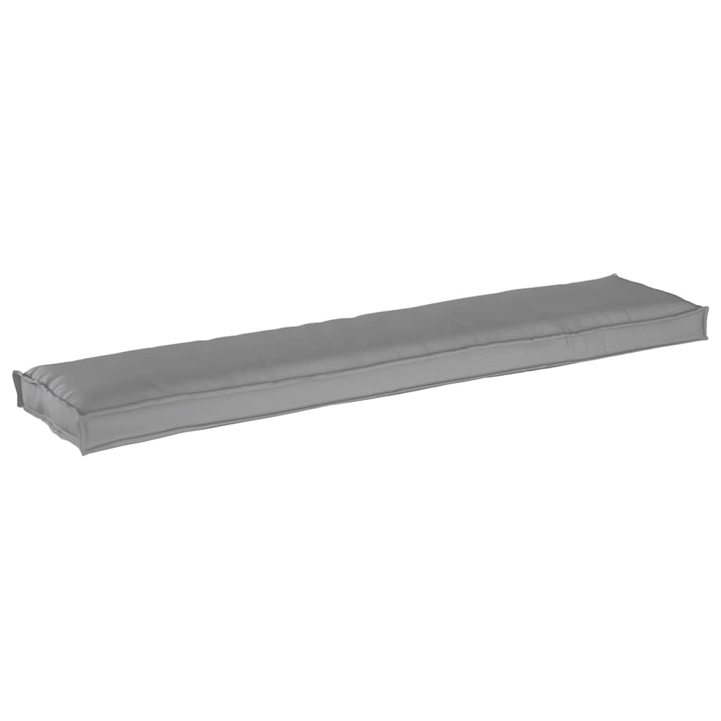 Conjunto de Almofadas para Palete 2 pcs Cinzeto 180 x 40 x 8 cm