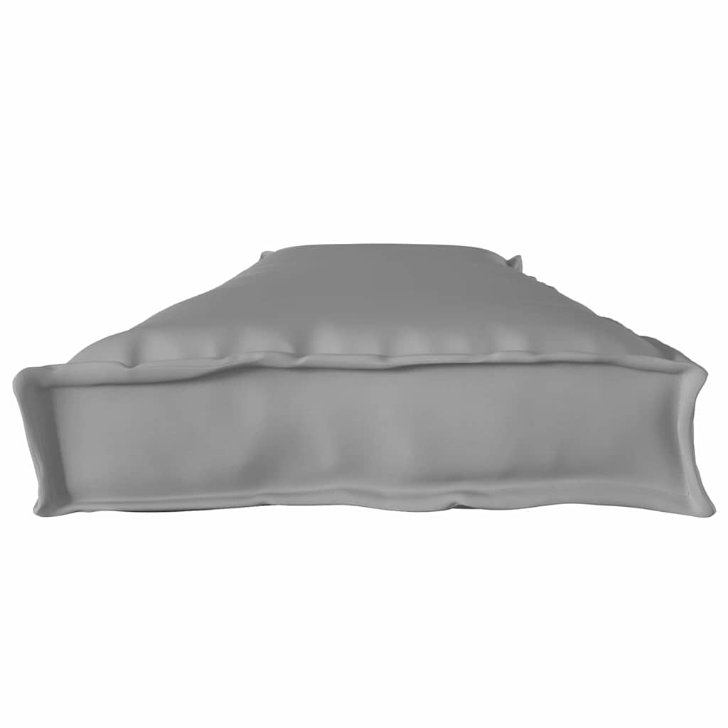 Conjunto de Almofadas para Palete 2 pcs Cinzeto 180 x 40 x 8 cm