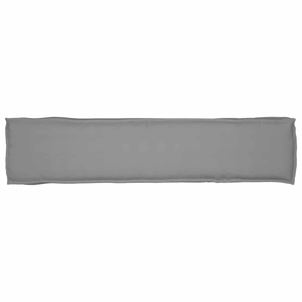 Conjunto de Almofadas para Palete 2 pcs Cinzeto 180 x 40 x 8 cm