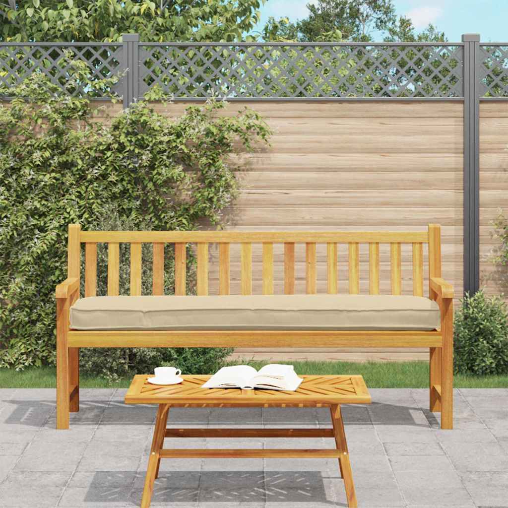 Conjunto de Almofadas para Palete 2 pcs Bege 180 x 40 x 8 cm