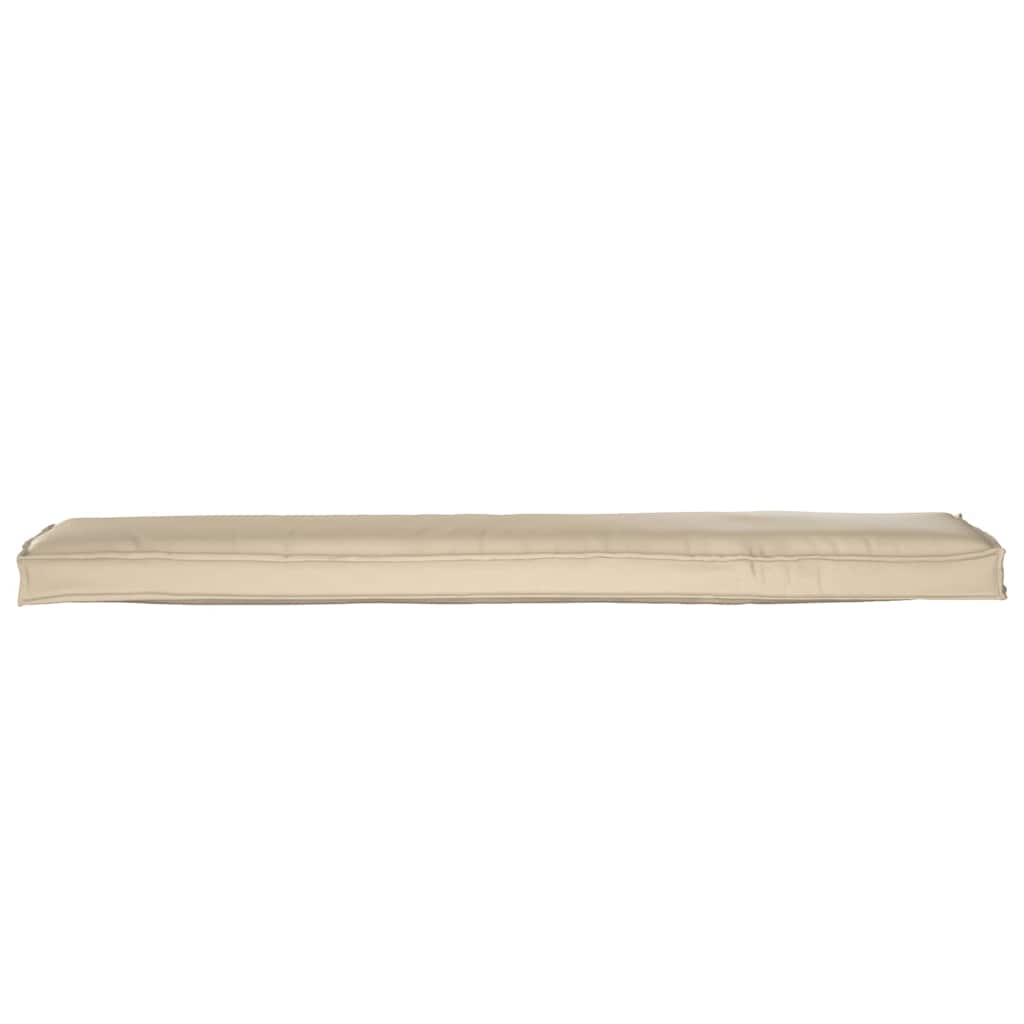 Conjunto de Almofadas para Palete 2 pcs Bege 180 x 40 x 8 cm