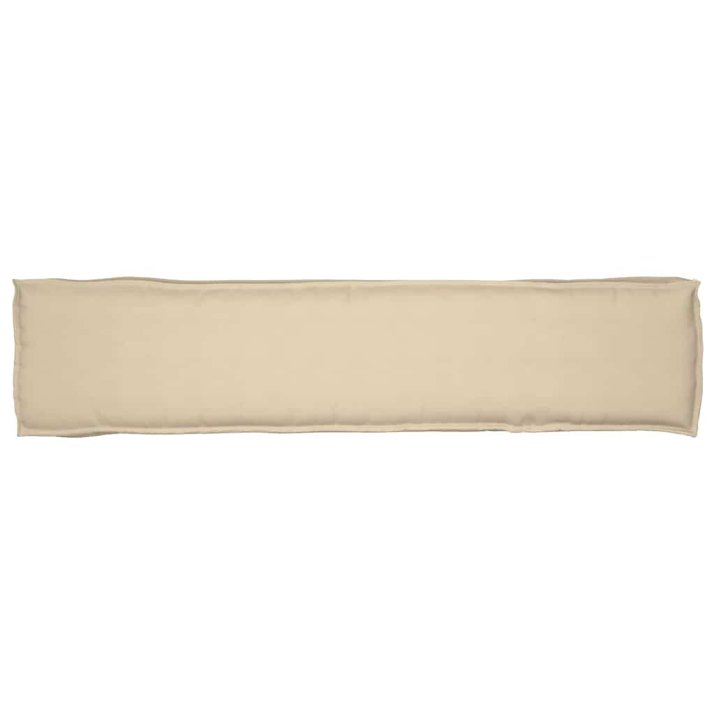 Conjunto de Almofadas para Palete 2 pcs Bege 180 x 40 x 8 cm