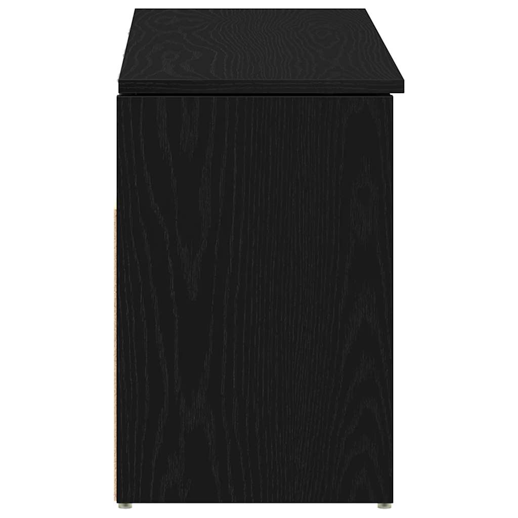 Banco sapateira 102x30,5x45 cm carvalho preto