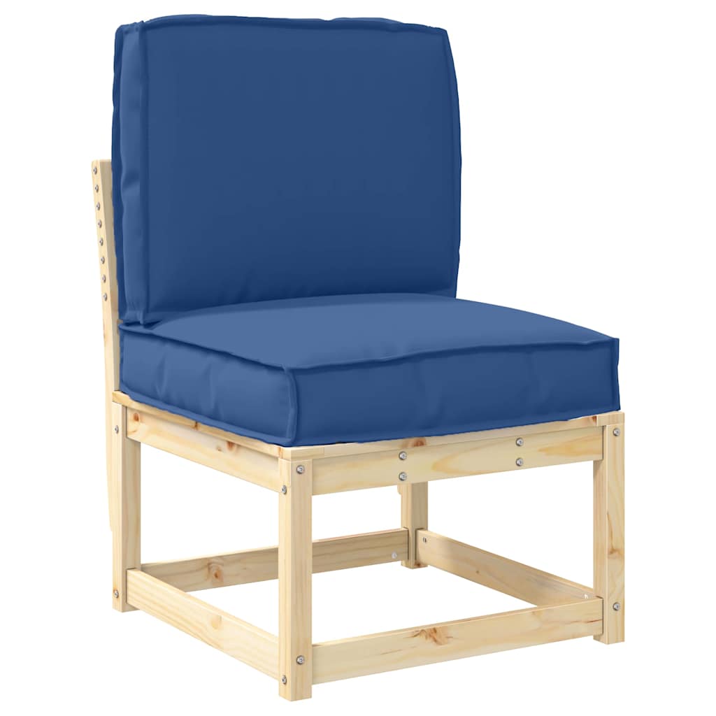 Conjunto de Almofadas para Palete 2 pcs Azul real