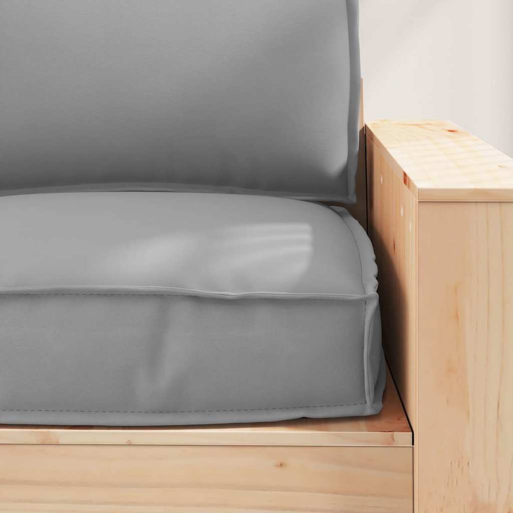 Conjunto de Almofadas para Palete 2 pcs Cinzeto 60 x 60 x 12 cm