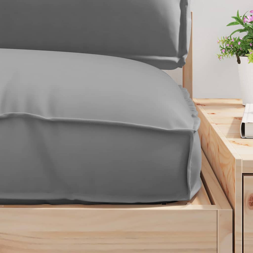 Conjunto de Almofadas para Palete 3 pcs Cinzeto Tecido Oxford