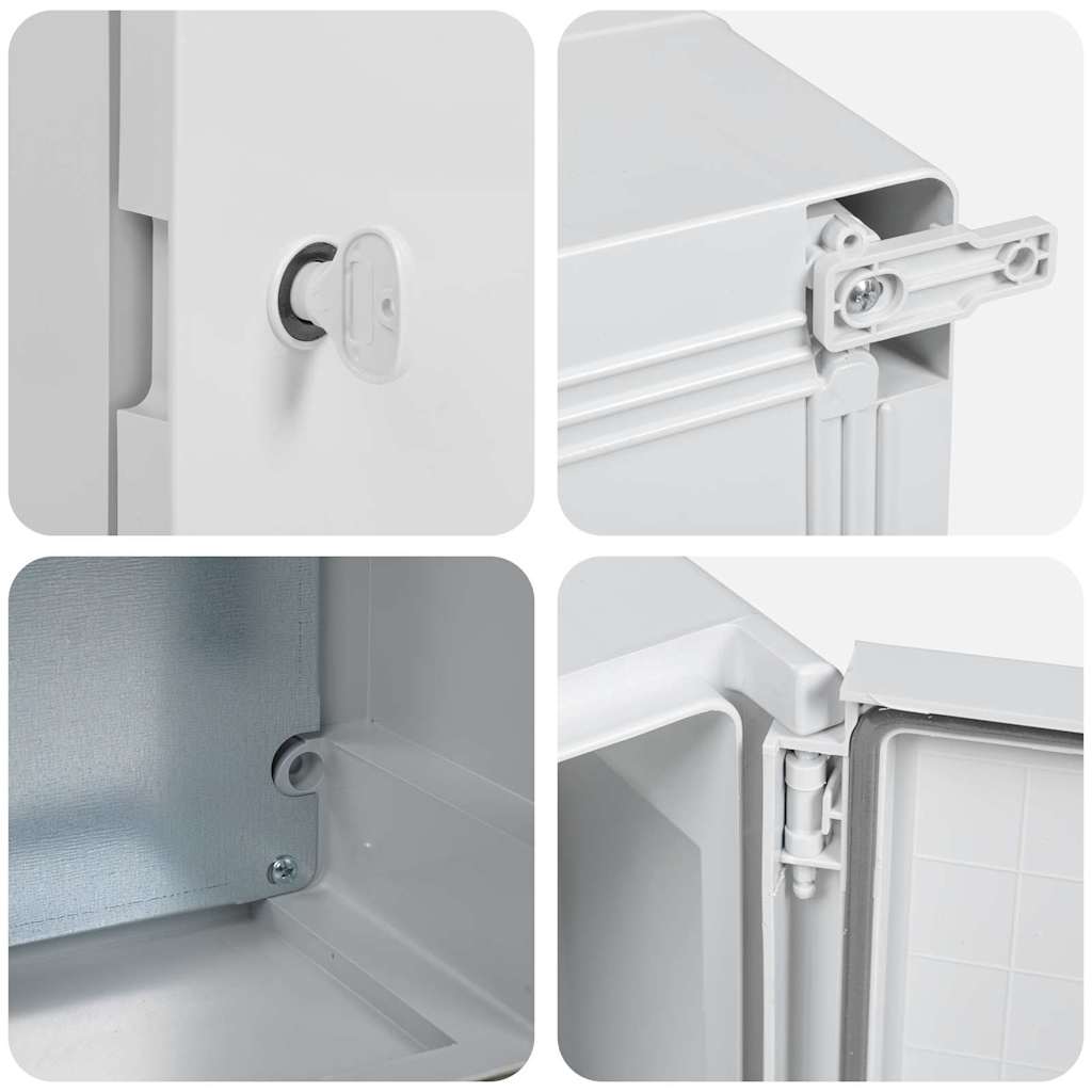 Armário de Controle Cinzeto 21 x 13 x 28 cm Plástico ABS