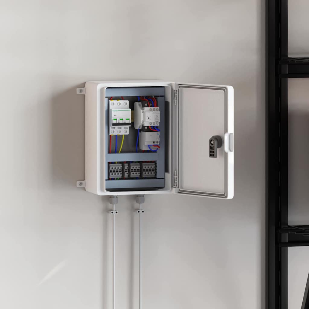 Armário de Controle Cinzeto 21 x 13 x 28 cm Plástico ABS