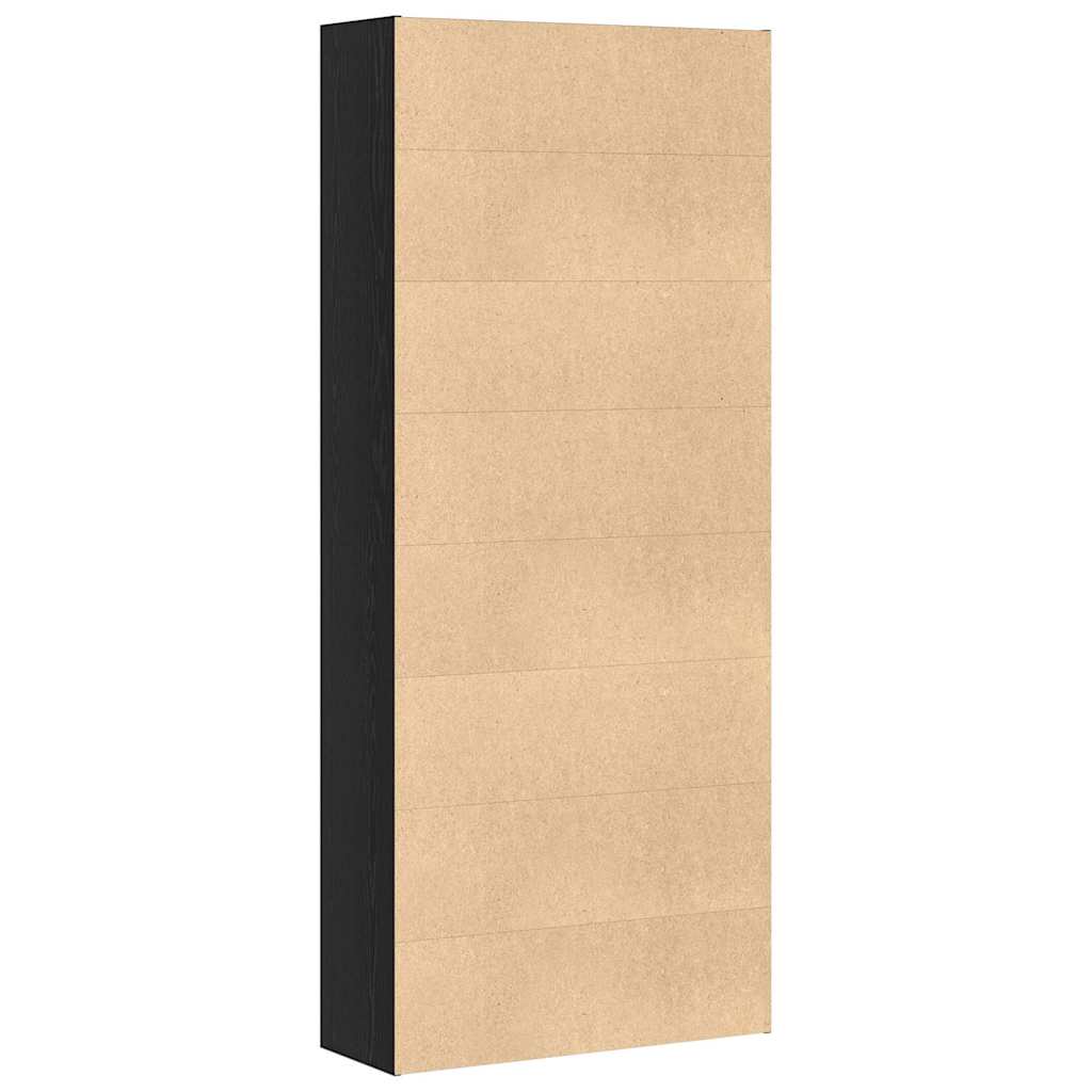 Estante 80x30x189 cm derivados de madeira carvalho preto