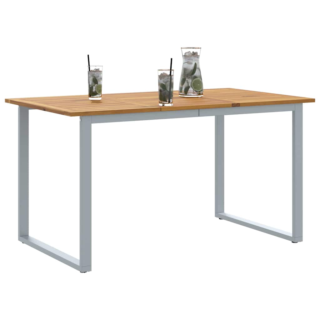 Mesa de Jantar para Jardim Cinzeto 140 x 80 x 75 cm