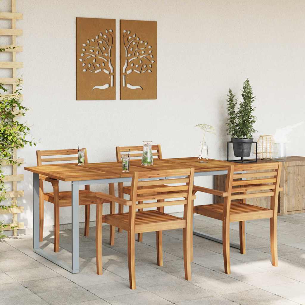 Mesa de Jantar para Jardim Cinzeto 180 x 90 x 75 cm