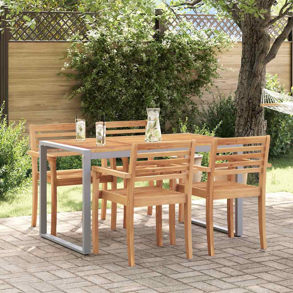 Mesa de Jantar para Jardim Cinzeto 140 x 80 x 75 cm