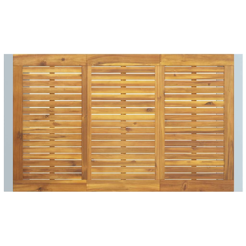 Mesa de Jantar para Jardim Cinzeto 140 x 80 x 75 cm