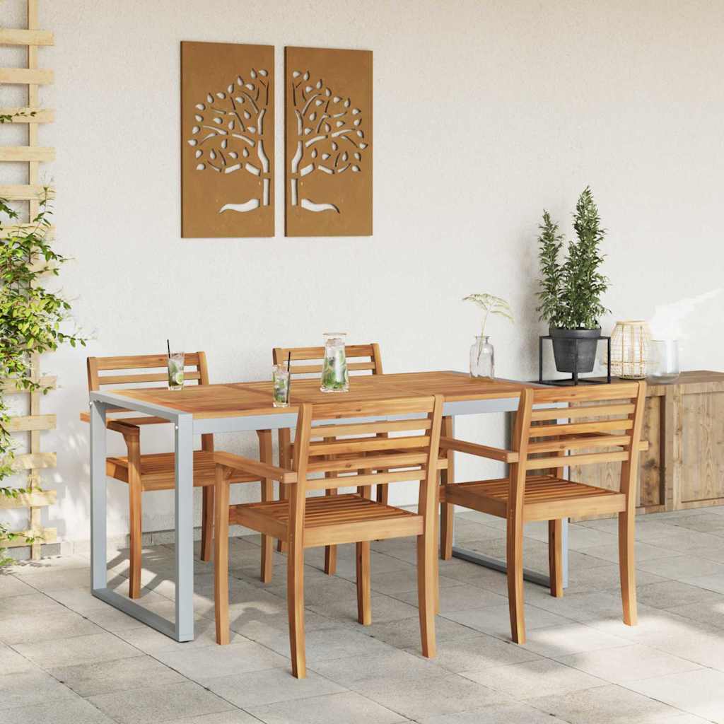 Mesa de Jantar para Jardim Cinzeto 160 x 80 x 75 cm