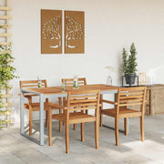 Mesa de Jantar para Jardim Cinzeto 160 x 80 x 75 cm