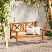 Banco de Balanço para Jardim Castanho 119 x 35 x 47cm